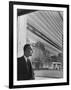 Dr. Ralph Bunche Standing in Front of the Un Building-null-Framed Photographic Print