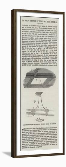 Dr Reid's System of Lighting the House of Commons-null-Framed Giclee Print