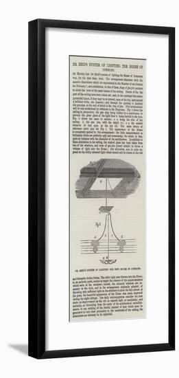 Dr Reid's System of Lighting the House of Commons-null-Framed Giclee Print