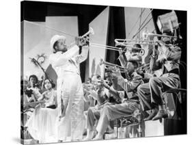 Dr. Rhythm De Franktuttle Avec Louis Armstrong 1938-null-Stretched Canvas