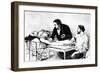 Dr Roussell of Geneva Giving a Woman a Direct Blood Transfusion from a Volunteer, 1882-null-Framed Giclee Print