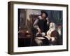 Dr.'s Visit (1657), Van Mieris As A Humorous Storyteller, Dr. Checks Pulse Of Lovesick Young Woman-Frans van Elder Mieris-Framed Art Print