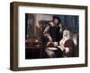 Dr.'s Visit (1657), Van Mieris As A Humorous Storyteller, Dr. Checks Pulse Of Lovesick Young Woman-Frans van Elder Mieris-Framed Art Print