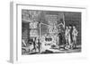 Dr. Samuel Johnson's Introduction to a Highland Hut, The Life of Johnson by James Boswell, 1775-English School-Framed Giclee Print