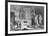 Dr. Samuel Johnson's Introduction to a Highland Hut, The Life of Johnson by James Boswell, 1775-English School-Framed Giclee Print