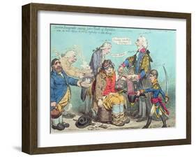 Dr Sangrado Curing John Bull of Repletion-James Gillray-Framed Giclee Print