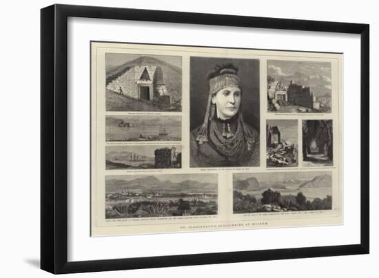 Dr Schliemann's Discoveries at Mycenae-null-Framed Giclee Print