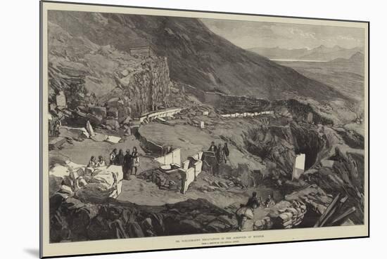 Dr Schliemann's Excavations in the Acropolis of Mycenae-null-Mounted Giclee Print