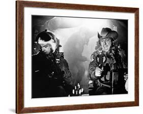 Dr STRANGELOVE, 1964 directed by STANLEY KUBRICK Slim Pickens plays Commandant T.J. "King" Kong (b/-null-Framed Photo