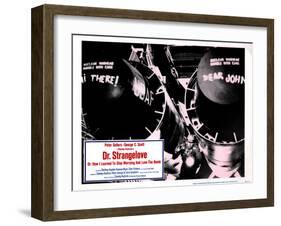 Dr. Strangelove, (aka Dr. Strangelove or: How I Learned to Stop Worrying and Love the Bomb), 1964-null-Framed Art Print