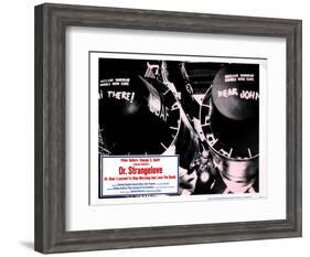 Dr. Strangelove, (aka Dr. Strangelove or: How I Learned to Stop Worrying and Love the Bomb), 1964-null-Framed Art Print