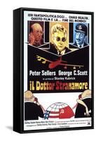 Dr. Strangelove, Italian Movie Poster, 1964-null-Framed Stretched Canvas