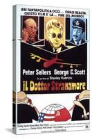 Dr. Strangelove, Italian Movie Poster, 1964-null-Stretched Canvas