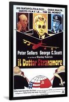 Dr. Strangelove, Italian Movie Poster, 1964-null-Framed Art Print