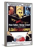 Dr. Strangelove, Italian Movie Poster, 1964-null-Framed Art Print