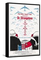 "Dr. Strangelove Or: How I Learned To Stop Worrying And Love the Bomb" 1964, by Stanley Kubrick-null-Framed Stretched Canvas