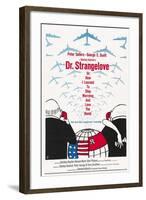 "Dr. Strangelove Or: How I Learned To Stop Worrying And Love the Bomb" 1964, by Stanley Kubrick-null-Framed Giclee Print