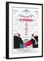 "Dr. Strangelove Or: How I Learned To Stop Worrying And Love the Bomb" 1964, by Stanley Kubrick-null-Framed Giclee Print