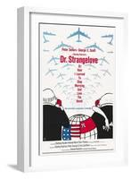 "Dr. Strangelove Or: How I Learned To Stop Worrying And Love the Bomb" 1964, by Stanley Kubrick-null-Framed Giclee Print