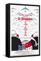 "Dr. Strangelove Or: How I Learned To Stop Worrying And Love the Bomb" 1964, by Stanley Kubrick-null-Framed Stretched Canvas