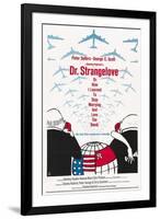 "Dr. Strangelove Or: How I Learned To Stop Worrying And Love the Bomb" 1964, by Stanley Kubrick-null-Framed Giclee Print