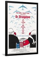 "Dr. Strangelove Or: How I Learned To Stop Worrying And Love the Bomb" 1964, by Stanley Kubrick-null-Framed Giclee Print