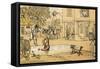 Dr Syntax Amused with Pat in the Pond-Thomas Rowlandson-Framed Stretched Canvas