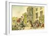 'Dr Syntax and the bees'-Thomas Rowlandson-Framed Giclee Print