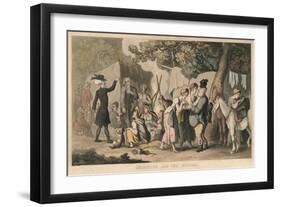 'Dr Syntax and the Gypsies', 1820-Thomas Rowlandson-Framed Giclee Print