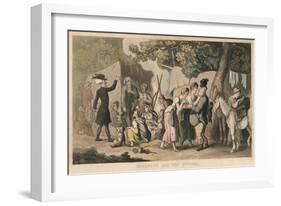 'Dr Syntax and the Gypsies', 1820-Thomas Rowlandson-Framed Giclee Print