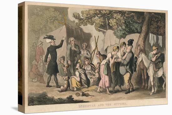 'Dr Syntax and the Gypsies', 1820-Thomas Rowlandson-Stretched Canvas