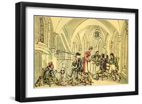 'Dr Syntax and the superannuated fox hunter'-Thomas Rowlandson-Framed Giclee Print