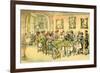 'Dr Syntax at a card party'-Thomas Rowlandson-Framed Giclee Print