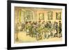 'Dr Syntax at a card party'-Thomas Rowlandson-Framed Giclee Print