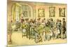 'Dr Syntax at a card party'-Thomas Rowlandson-Mounted Giclee Print