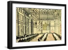 'Dr Syntax at Freemason's Hall'-Thomas Rowlandson-Framed Giclee Print