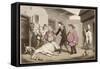 Dr Syntax, Death of Punch (His Horse)-Thomas Rowlandson-Framed Stretched Canvas