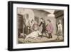 Dr Syntax, Death of Punch (His Horse)-Thomas Rowlandson-Framed Art Print