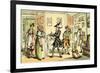 'Dr Syntax disputing his bill with the landlady'-Thomas Rowlandson-Framed Giclee Print