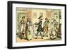 'Dr Syntax disputing his bill with the landlady'-Thomas Rowlandson-Framed Giclee Print