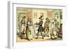 'Dr Syntax disputing his bill with the landlady'-Thomas Rowlandson-Framed Giclee Print