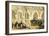 'Dr Syntax entertained at college'-Thomas Rowlandson-Framed Giclee Print