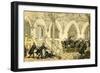 'Dr Syntax entertained at college'-Thomas Rowlandson-Framed Giclee Print