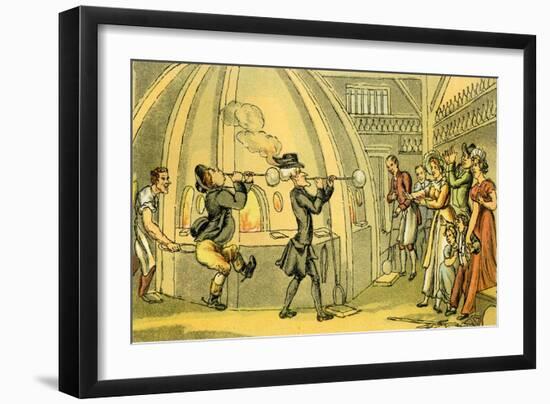 'Dr Syntax in the glass-house'-Thomas Rowlandson-Framed Giclee Print