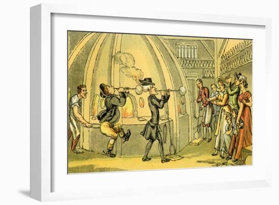 'Dr Syntax in the glass-house'-Thomas Rowlandson-Framed Giclee Print