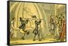 'Dr Syntax in the glass-house'-Thomas Rowlandson-Framed Stretched Canvas