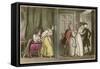 Dr Syntax in the Wrong Lodging House-Thomas Rowlandson-Framed Stretched Canvas