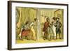 'Dr Syntax in the wrong lodging house'-Thomas Rowlandson-Framed Giclee Print