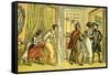 'Dr Syntax in the wrong lodging house'-Thomas Rowlandson-Framed Stretched Canvas