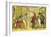 'Dr Syntax in the wrong lodging house'-Thomas Rowlandson-Framed Giclee Print